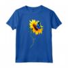 T-shirt Sindrome di Down - Girasole Mai Rinunciare al Giù - Supporto T21 e Consapevolezza - Ideale per Compleanno, Estate, Feste