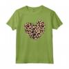 Cuore Leopardato - Maglietta Donna Carina con Motivo a Cuore Grafico - Ideale per Festa della Mamma o Compleanno