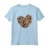 Cuore Leopardato - Maglietta Donna Carina con Motivo a Cuore Grafico - Ideale per Festa della Mamma o Compleanno