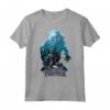 HapTiger Black Panther Movie Wakanda City Silhouette Maglietta - Officially Licensed Marvel Apparel for Fans