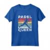 Padel Queen - Maglietta Giocatore di Tennis Leggera con Detto Divertente - Ideale per Partite di Padel o Tennis