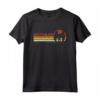 Mothman - Retro Strisce, Punto Vintage Piacevole Cryptid Maglietta per amanti del paranormale - Ideale per Halloween