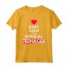 Keep Calm I'm Teenager - Maglietta Compleanno Ragazza 13 anni - Ideale Regalo Personalizzato per Adolescenti - HapTiger