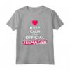 Keep Calm I'm Teenager - Maglietta Compleanno Ragazza 13 anni - Ideale Regalo Personalizzato per Adolescenti - HapTiger