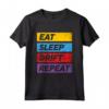 EAT SLEEP DRIFT REPEAT - Maglietta alla Deriva Car Tuning JDM - Regalo per Appassionati di Auto e Drift