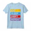 EAT SLEEP DRIFT REPEAT - Maglietta alla Deriva Car Tuning JDM - Regalo per Appassionati di Auto e Drift