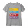 EAT SLEEP DRIFT REPEAT - Maglietta alla Deriva Car Tuning JDM - Regalo per Appassionati di Auto e Drift