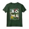 Souvenir Roma Italy Rome Stile Floreale Art - Romano Vintage Maglietta - Città Eterna della Storia Romana