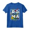 Souvenir Roma Italy Rome Stile Floreale Art - Romano Vintage Maglietta - Città Eterna della Storia Romana