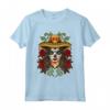 La Calavera Catrina - Santa Muerte - Teschio di zucchero Maglietta per il Dia de los Muertos - Costume Messicano e Ispanico