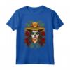 La Calavera Catrina - Santa Muerte - Teschio di zucchero Maglietta per il Dia de los Muertos - Costume Messicano e Ispanico
