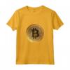 Golden BTC Bitcoin Cryptocurrency Token Tee shirts - Men's & Women's Crypto T-shirt - Buy Bitcoin Shirt Online