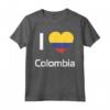 I Love Colombia T-shirt Tee T Shirt Tshirt Maglietta - Flag Shirt for Men Women Kids - Patriotic Apparel for Colombians