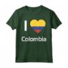 I Love Colombia T-shirt Tee T Shirt Tshirt Maglietta - Flag Shirt for Men Women Kids - Patriotic Apparel for Colombians