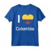 I Love Colombia T-shirt Tee T Shirt Tshirt Maglietta - Flag Shirt for Men Women Kids - Patriotic Apparel for Colombians