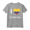 I Love Colombia T-shirt Tee T Shirt Tshirt Maglietta - Flag Shirt for Men Women Kids - Patriotic Apparel for Colombians