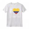 I Love Colombia T-shirt Tee T Shirt Tshirt Maglietta - Flag Shirt for Men Women Kids - Patriotic Apparel for Colombians