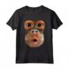 Monkey Stomach - Divertente Meme di Tendenza Virale - Maglietta della Pancia della Scimmia per Uomini e Donne Paffuti - Ideale Regalo di Natale o Compleanno