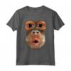 Monkey Stomach - Divertente Meme di Tendenza Virale - Maglietta della Pancia della Scimmia per Uomini e Donne Paffuti - Ideale Regalo di Natale o Compleanno
