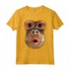 Monkey Stomach - Divertente Meme di Tendenza Virale - Maglietta della Pancia della Scimmia per Uomini e Donne Paffuti - Ideale Regalo di Natale o Compleanno