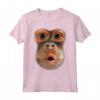 Monkey Stomach - Divertente Meme di Tendenza Virale - Maglietta della Pancia della Scimmia per Uomini e Donne Paffuti - Ideale Regalo di Natale o Compleanno
