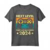 Bambino Livello Fratello Maggiore 2024 Sbloccato Annuncio Maglietta - Fratello Maggiore Loading Next Level - Ideale per Natale o Compleanno