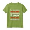 HapTiger Maglietta - La Mamma mi ha fatto Bellissimo il Papa' mi ha fatto Milanista - Ideale Regalo per Bambini Milanisti