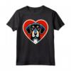 Bluetick Coonhound Heart Cute Puppy Amante Cani Rifugio Rescue Maglietta - Cuore di Bluetick Coonhound - Ideale per Addestratori di Cani