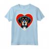 Bluetick Coonhound Heart Cute Puppy Amante Cani Rifugio Rescue Maglietta - Cuore di Bluetick Coonhound - Ideale per Addestratori di Cani