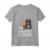 Donna Bluetick Coonhound Dog Breed Ti sento... non lo sono solo Maglietta con Collo a V - Ideale per Regalo per gli Amanti dei Bluetick Coonhound