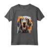 HapTiger Maglietta - Bluetick Coonhound Splash Art Happy - Ideale per Proprietari di Bluetick Coonhound - Regalo Unico