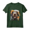 HapTiger Maglietta - Bluetick Coonhound Splash Art Happy - Ideale per Proprietari di Bluetick Coonhound - Regalo Unico