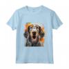 HapTiger Maglietta - Bluetick Coonhound Splash Art Happy - Ideale per Proprietari di Bluetick Coonhound - Regalo Unico