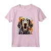HapTiger Maglietta - Bluetick Coonhound Splash Art Happy - Ideale per Proprietari di Bluetick Coonhound - Regalo Unico