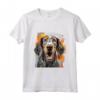 HapTiger Maglietta - Bluetick Coonhound Splash Art Happy - Ideale per Proprietari di Bluetick Coonhound - Regalo Unico