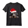 Bluetick Coonhound Cane Babbo Natale Cappello Natale Maglietta - HapTiger - Ideale per gli Amanti dei Cani Natale