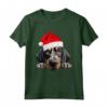 Bluetick Coonhound Cane Babbo Natale Cappello Natale Maglietta - HapTiger - Ideale per gli Amanti dei Cani Natale
