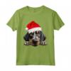Bluetick Coonhound Cane Babbo Natale Cappello Natale Maglietta - HapTiger - Ideale per gli Amanti dei Cani Natale