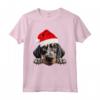 Bluetick Coonhound Cane Babbo Natale Cappello Natale Maglietta - HapTiger - Ideale per gli Amanti dei Cani Natale