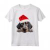 Bluetick Coonhound Cane Babbo Natale Cappello Natale Maglietta - HapTiger - Ideale per gli Amanti dei Cani Natale