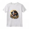 Grafica Bluetick Coonhound Sunflowers - Maglietta per Amanti dei Cani e dei Girasoli - Cane Bluetick Coonhound