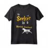 My Seeker is Bluetick Coonhound Maglietta - Regalo Unico per Amanti dei Cani e Maghi - Maglietta Bluetick Coonhound