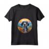 Donna Simpatico Cucciolo Bluetick Coonhound Flower Mountain Sunset Maglietta - Ideale per Amanti dei Cani e della Natura - Acquista Online