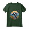 Donna Simpatico Cucciolo Bluetick Coonhound Flower Mountain Sunset Maglietta - Ideale per Amanti dei Cani e della Natura - Acquista Online