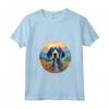 Donna Simpatico Cucciolo Bluetick Coonhound Flower Mountain Sunset Maglietta - Ideale per Amanti dei Cani e della Natura - Acquista Online
