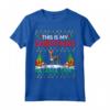 Bluetick Coonhound Christmas Pajama Shirt - Dog Lover Xmas Maglietta - Festive Holiday Apparel for Bluetick Coonhound Owners