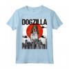 Retro Perrozilla Dogzilla Giapponese Bluetick Coonhound Maglietta - Divertente Regalo per Amanti dei Cani - Design Vintage Unico