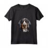 Donna Simpatico Cucciolo di Bluetick Coonhound Face - Maglietta Amante dei Cani con Collo a V - Ideale per Proprietari e Addestratori