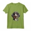 Donna Simpatico Cucciolo di Bluetick Coonhound Face - Maglietta Amante dei Cani con Collo a V - Ideale per Proprietari e Addestratori