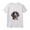 Donna Simpatico Cucciolo di Bluetick Coonhound Face - Maglietta Amante dei Cani con Collo a V - Ideale per Proprietari e Addestratori